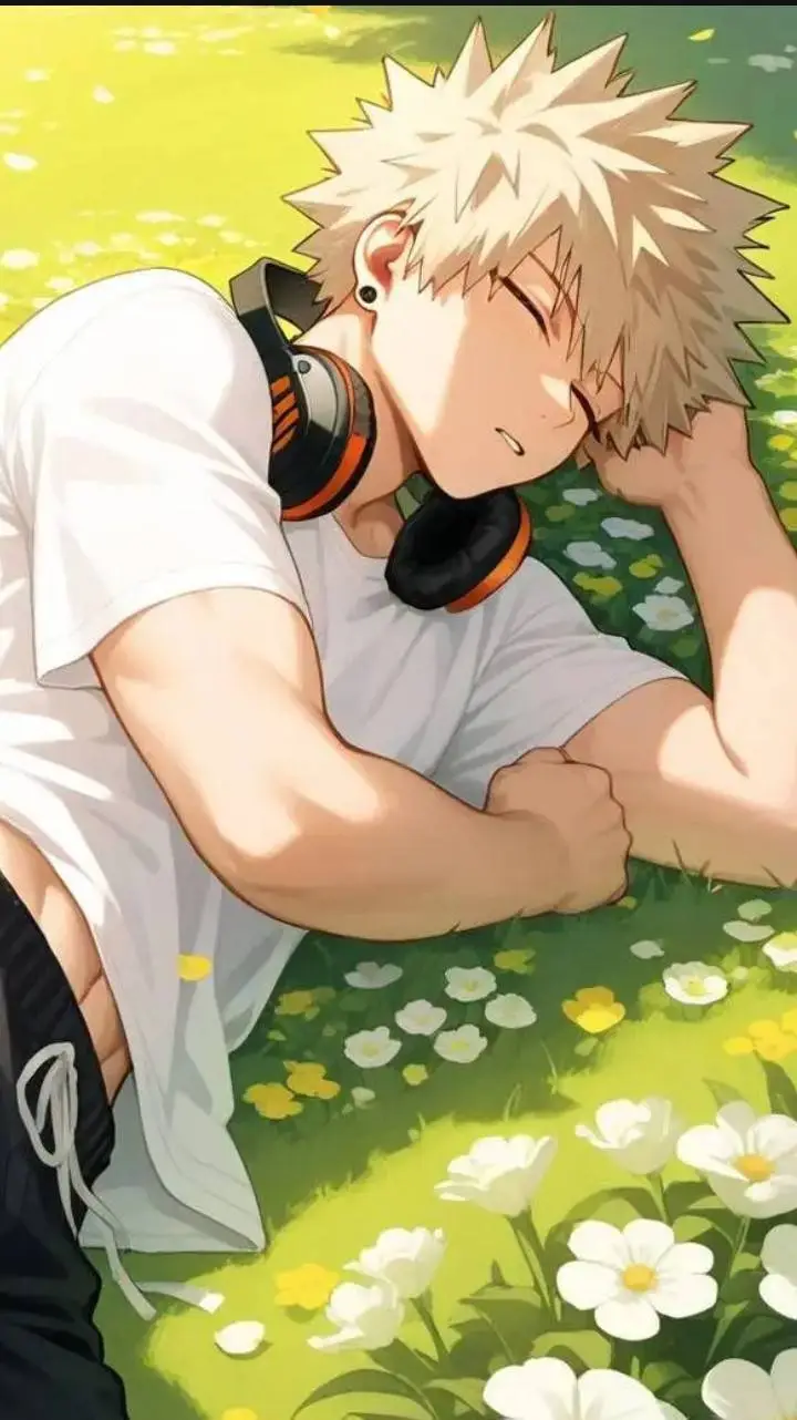 ai character: 🩷Bakugo sleeping🩷 background