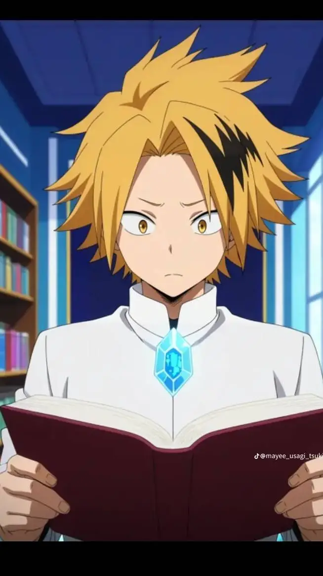 ai character: Denki Kaminari  background