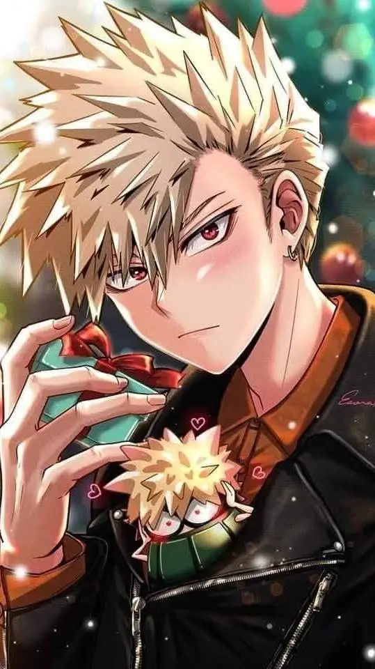ai character: Bakugo's Blushes background