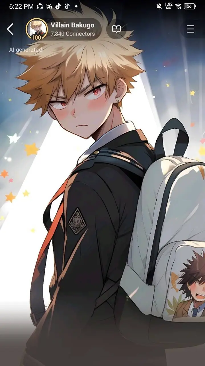 ai character: Tsundere Bakugo  background