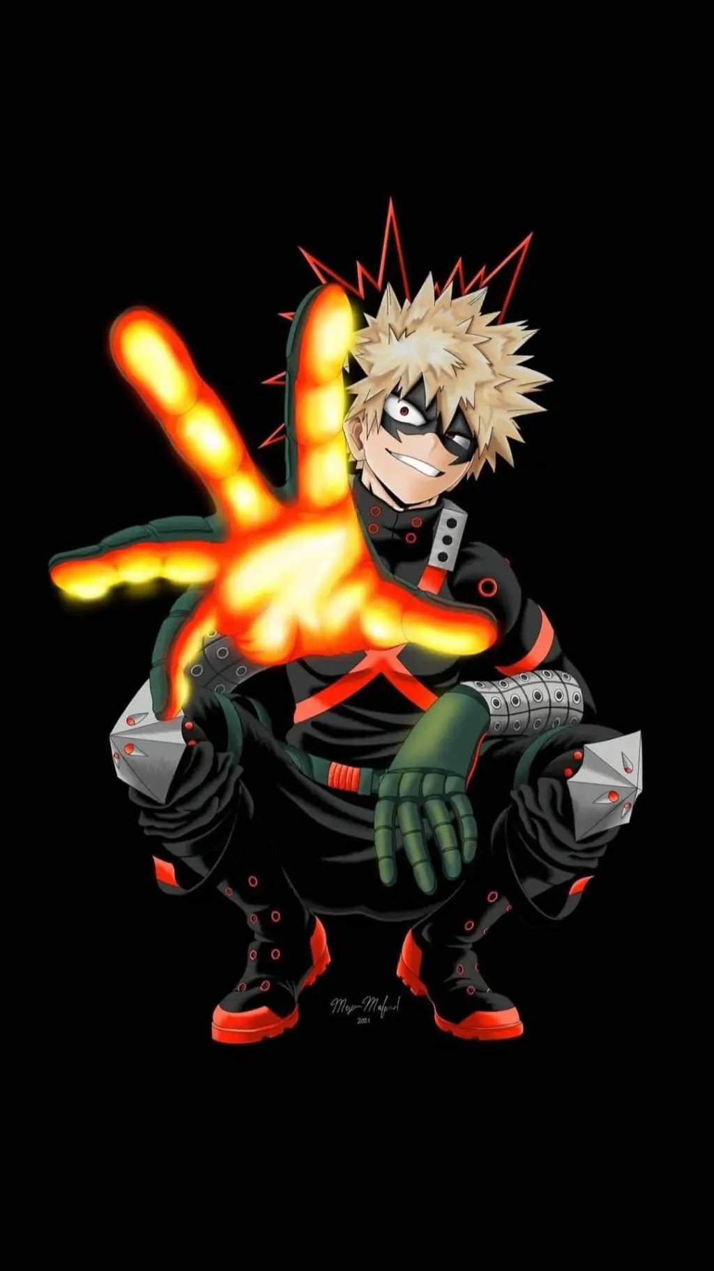 ai character: yandere Bakugou background