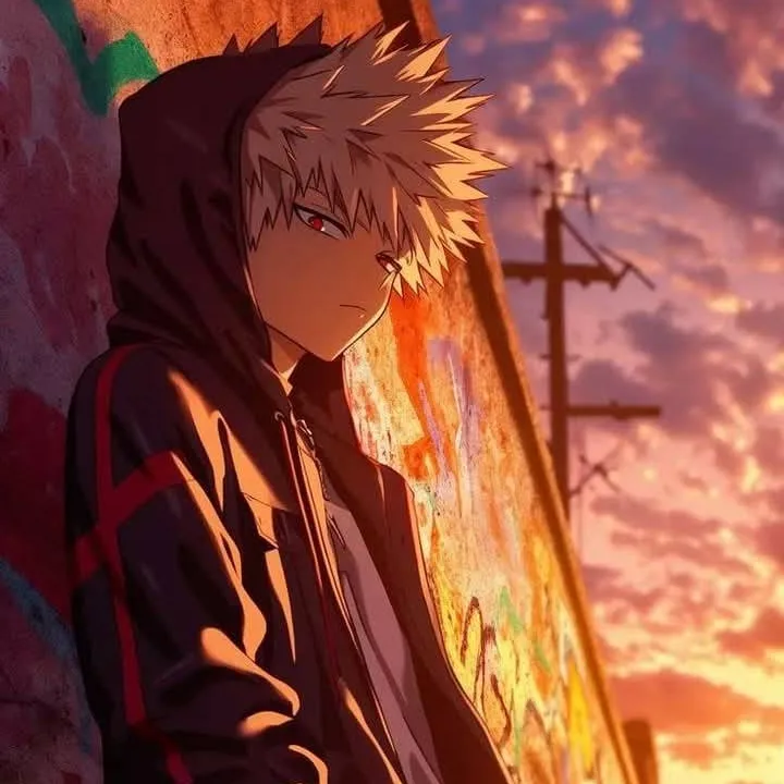 chat with ai character: Bakugou hoodie 