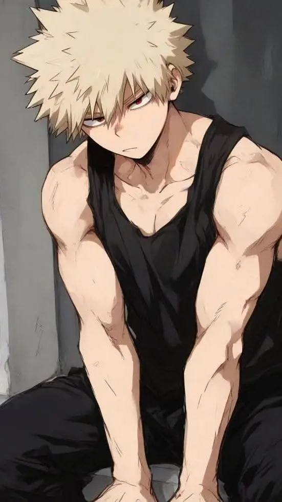 ai character: Bakugou fighting  background