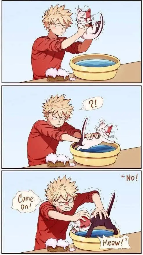 ai character: Katsuki Bakugou background