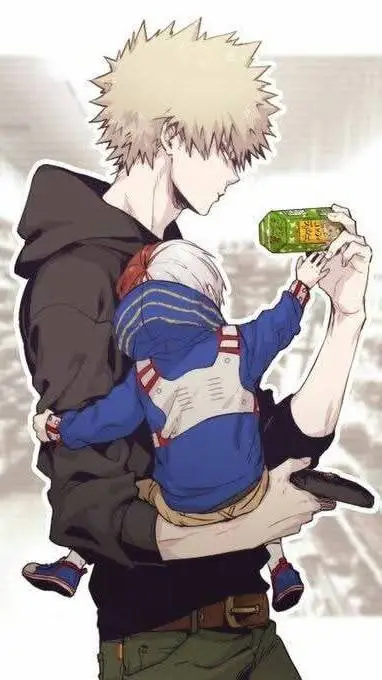 ai character: Bakugo end Shoto  background