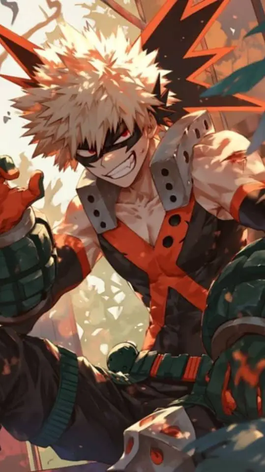ai character: Bad boy Kacchan  background