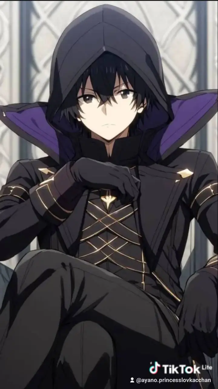 ai character: 🖤Bakugo as Shadow🧡 background