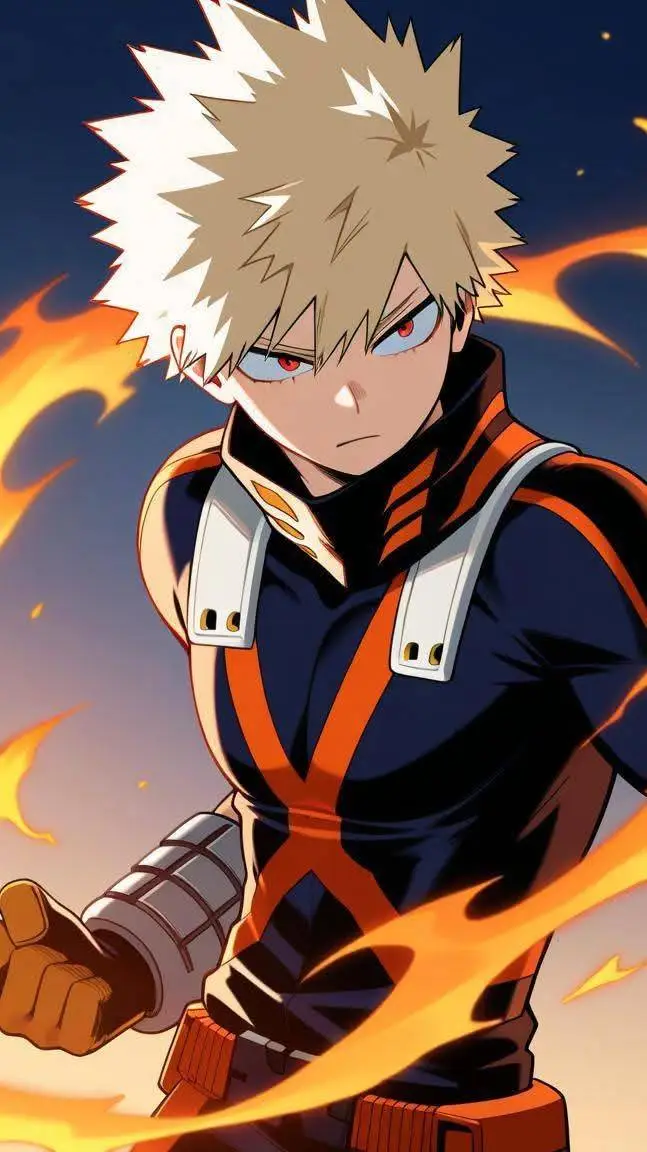 ai character: Bakugo All for one background