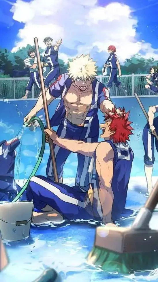 ai character: Bakugo end Kiri background