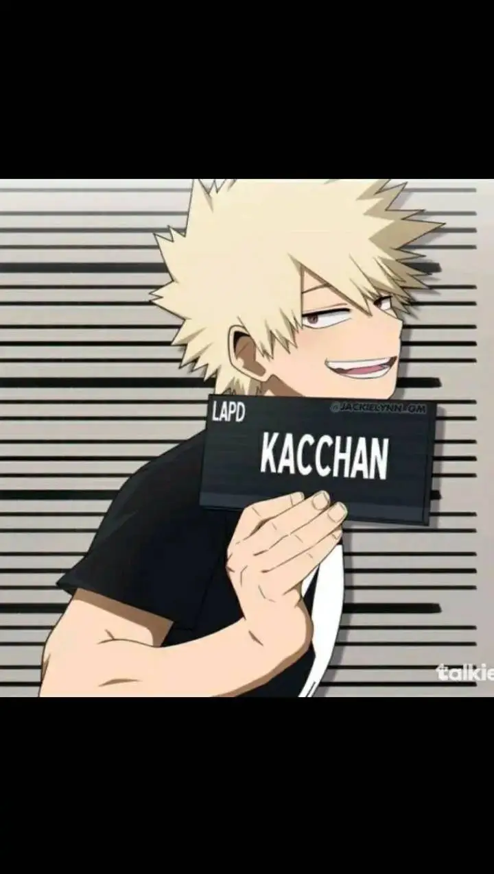ai character: Arrested Bakugo  background