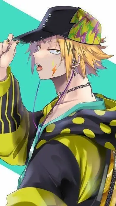 ai character: Denki Kaminari  background