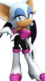 ai character: Rouge The Bat. background