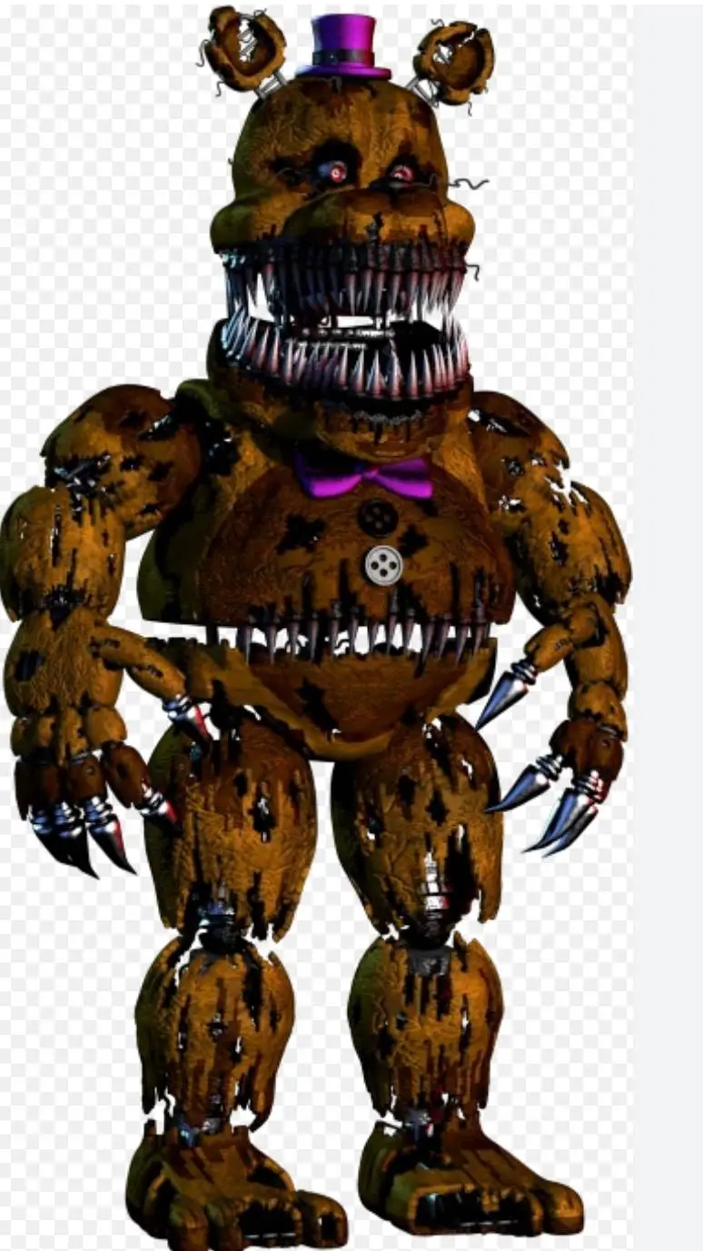 ai character: nightmare fredbear background