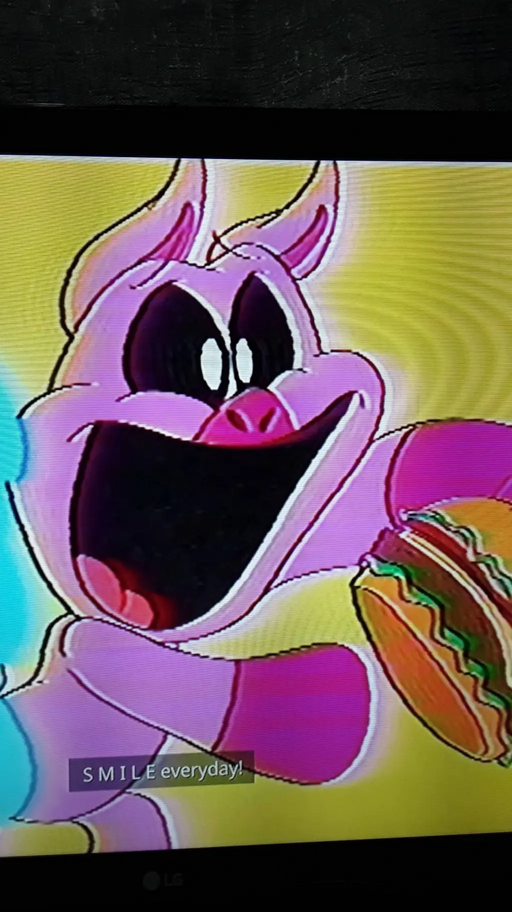 ai character: pig poppy pie  background