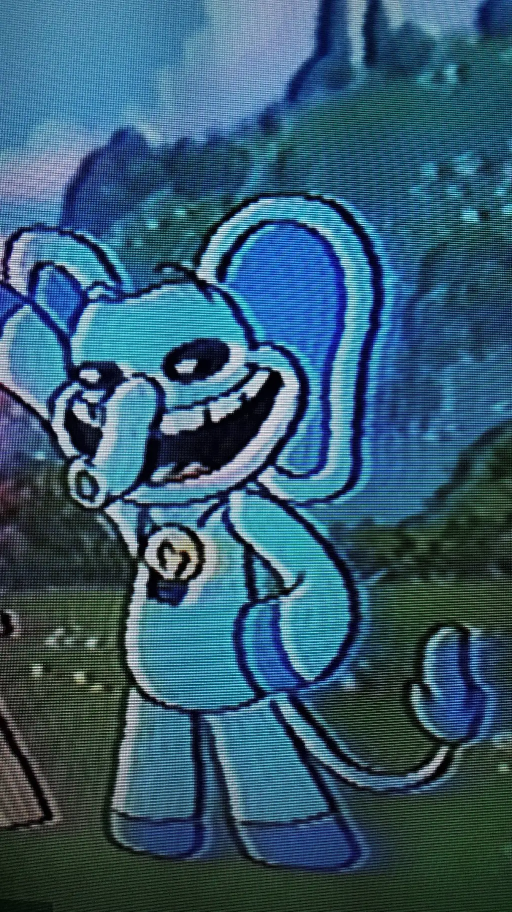 ai character: bubble background