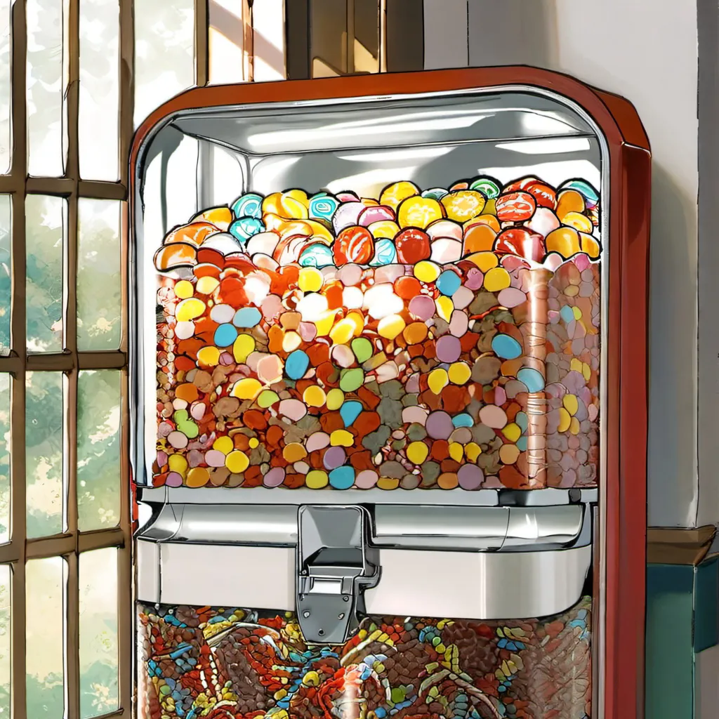 chat with ai character: Candy machine 