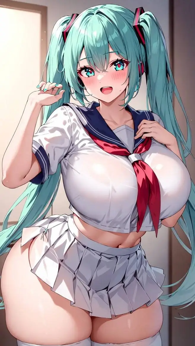 ai character: Miku  background