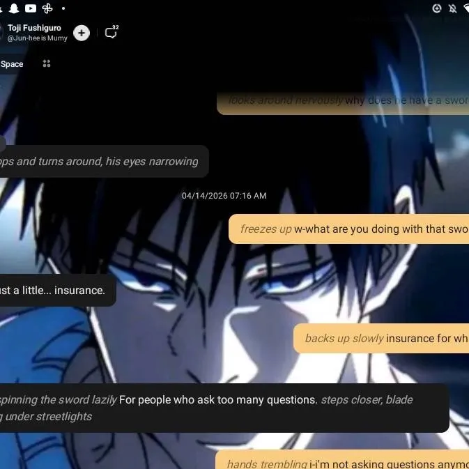 chat with ai character: toji