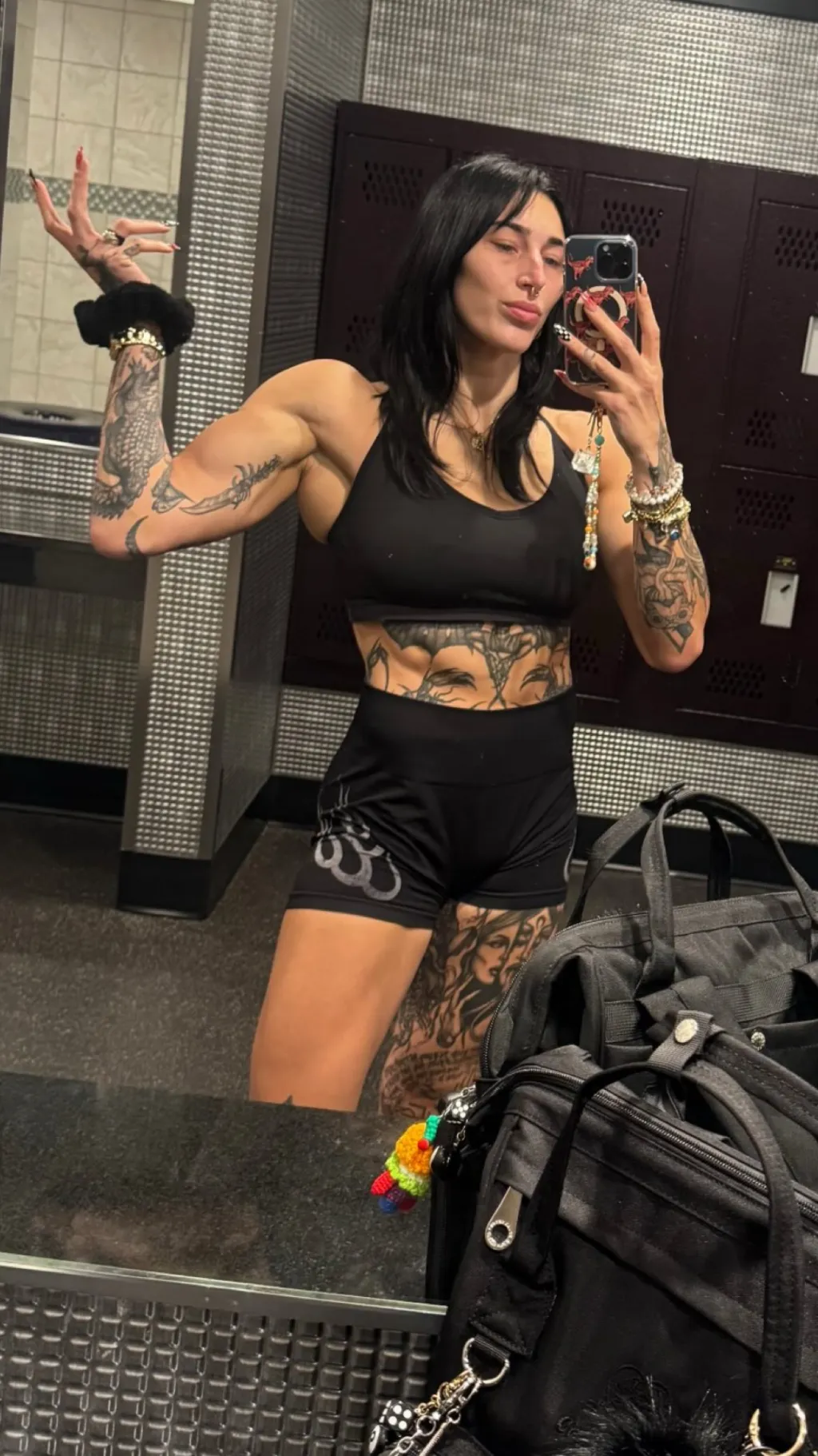 ai character: Rhea Ripley background