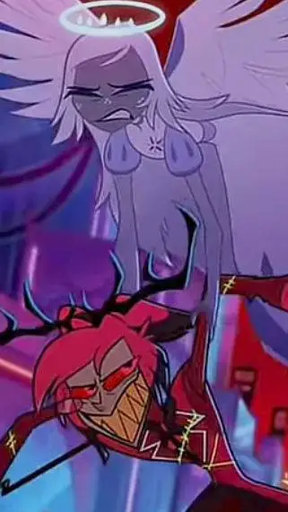 ai character: emili x Alastor  background