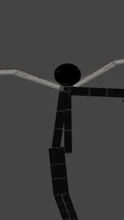 ai character: black  background