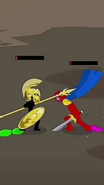 ai character: golden spearton background