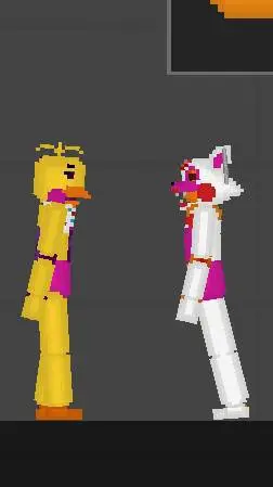 ai character: toy chica y mangle background