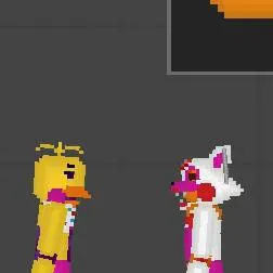 chat with ai character: toy chica y mangle