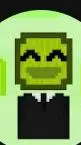 ai character: melon verde background