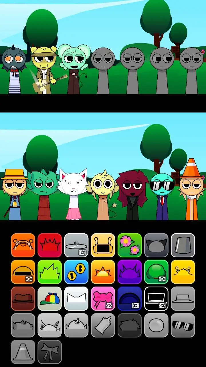 ai character: sprunku  background
