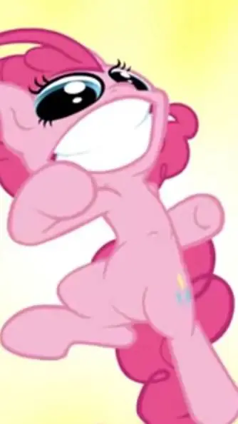 ai character: pinki smile background