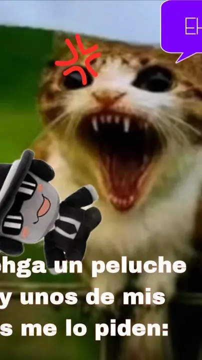 ai character: meow! enojado background