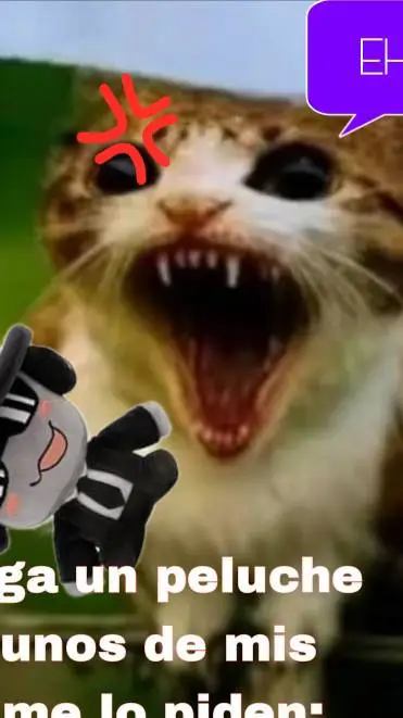 ai character: meow! enojado background