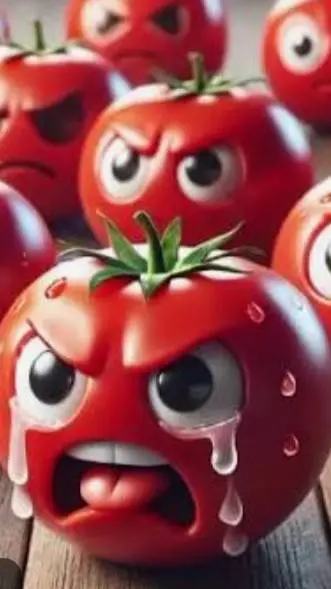 ai character: tomates background