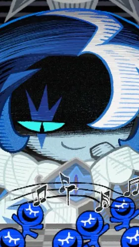 ai character: Shadow milk cookie background