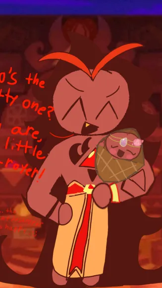 ai character: Burning spice background