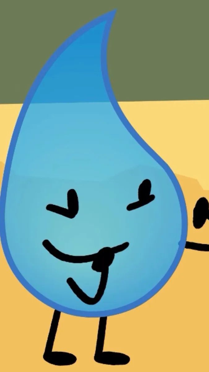 ai character: Teardrop 💧🩵 background