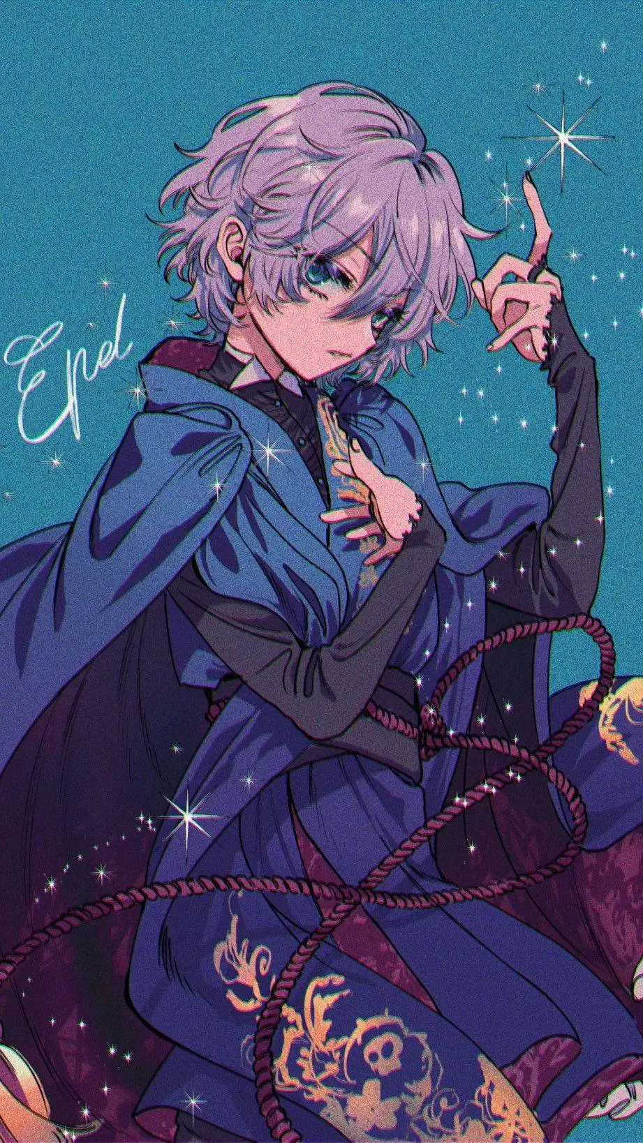 ai character: epel felmier  background