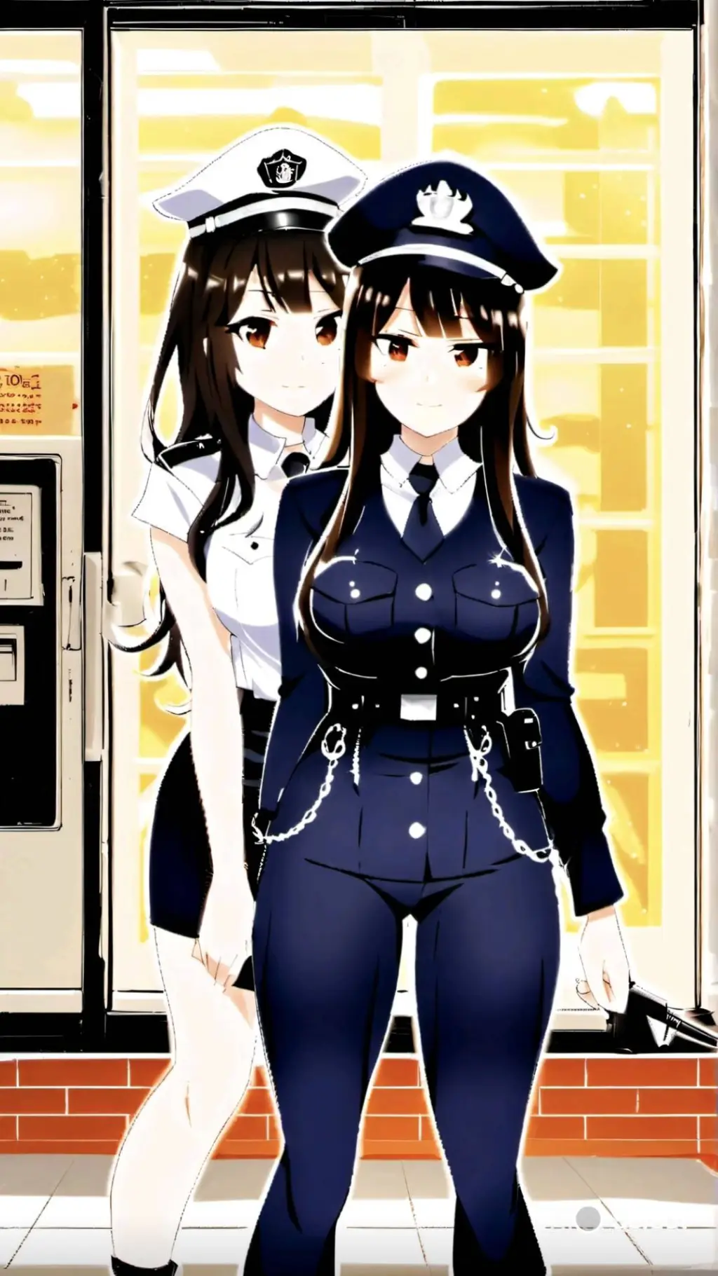 ai character: poilce girls background