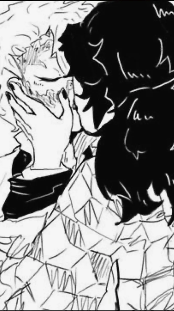 ai character: Kny collage au background