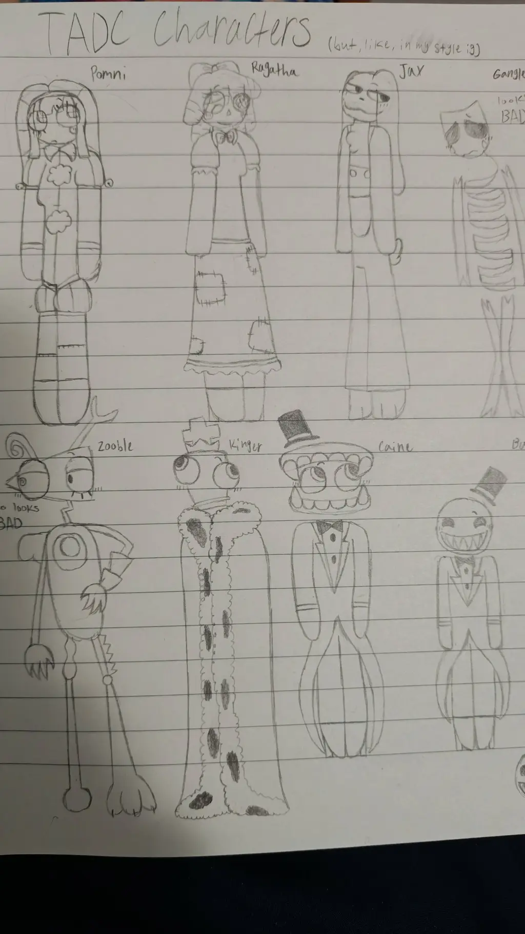 ai character: TADC background