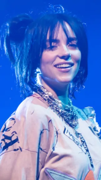 ai character: billie eilish background