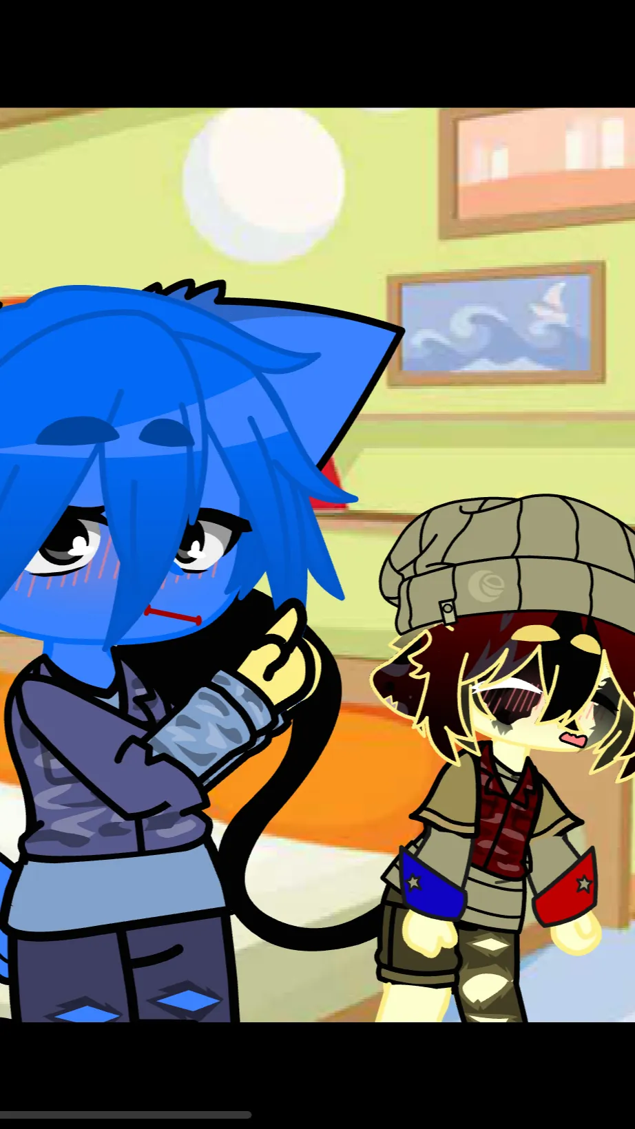ai character: Huggy x player background