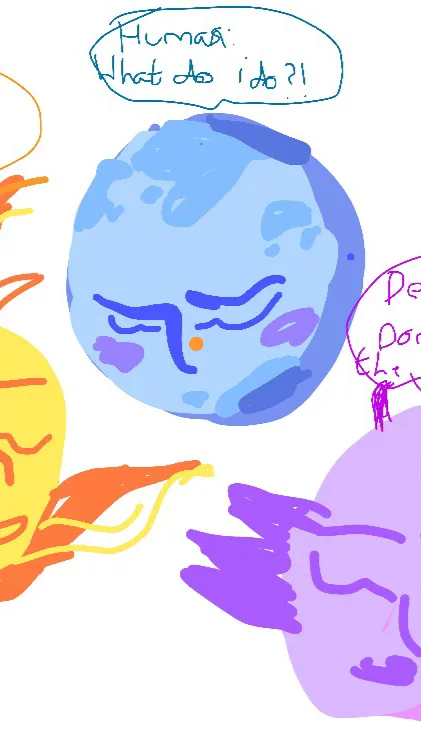 ai character: SPACE background