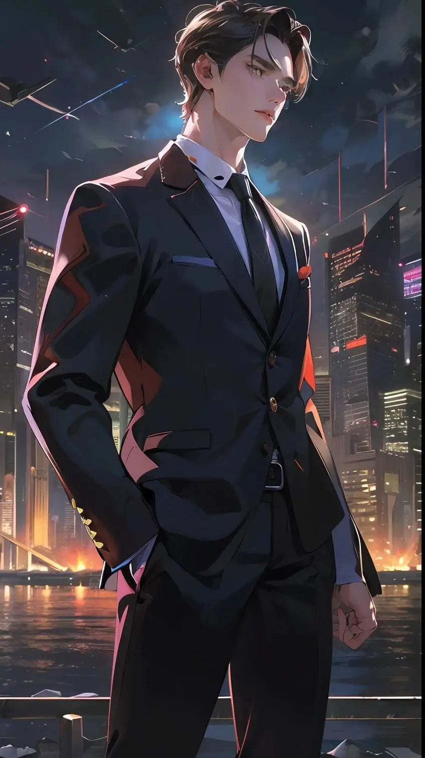 ai character: Damien  background
