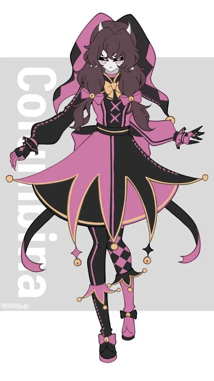 ai character: 💓columbina💗 background