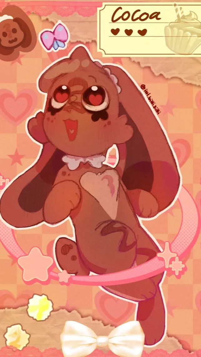 ai character: Cocoa  background