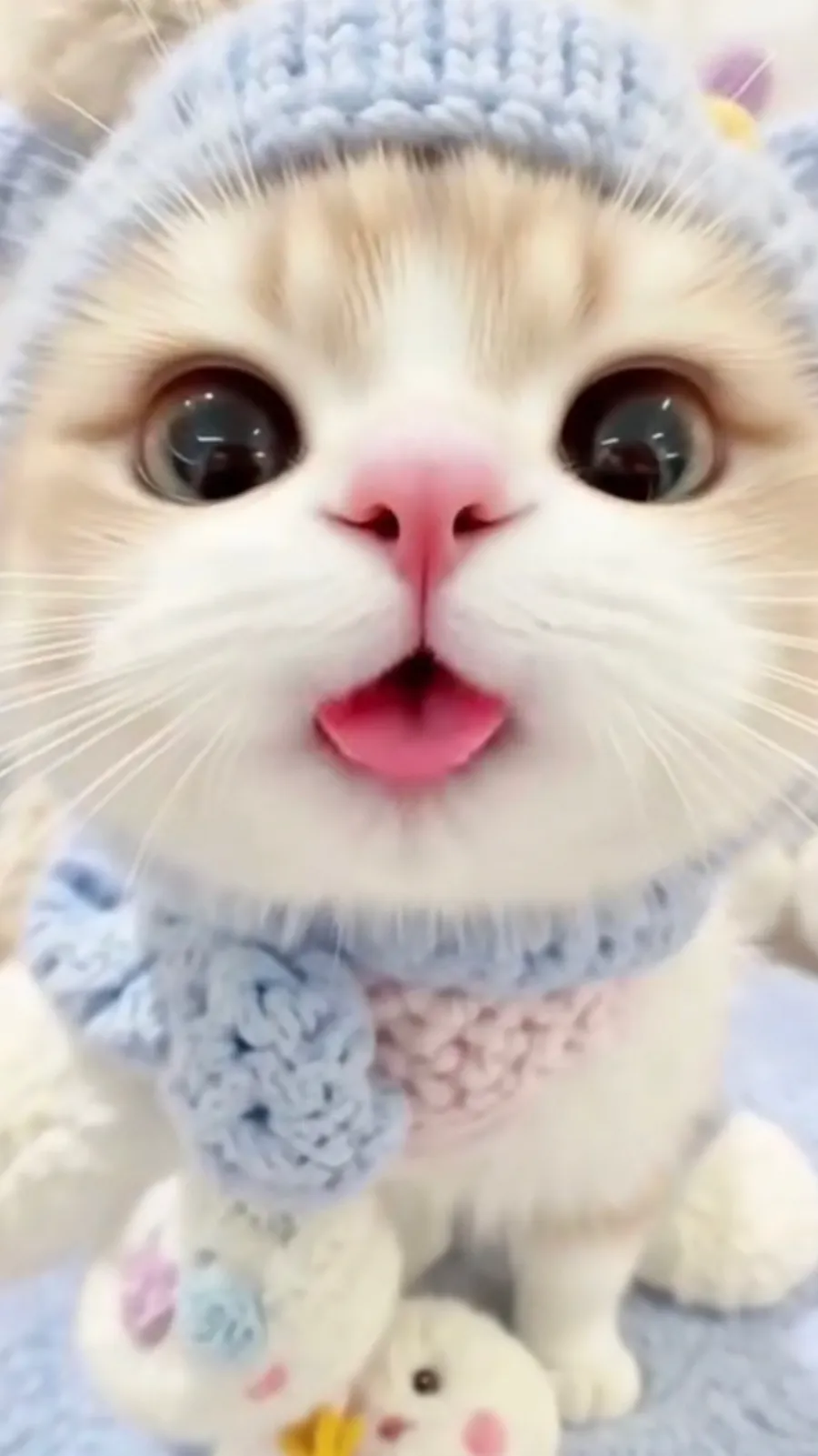 ai character: Cute kitten  background