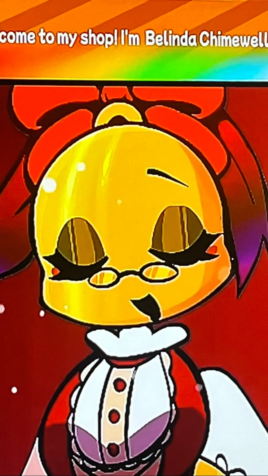 ai character: Belinda chimewell background