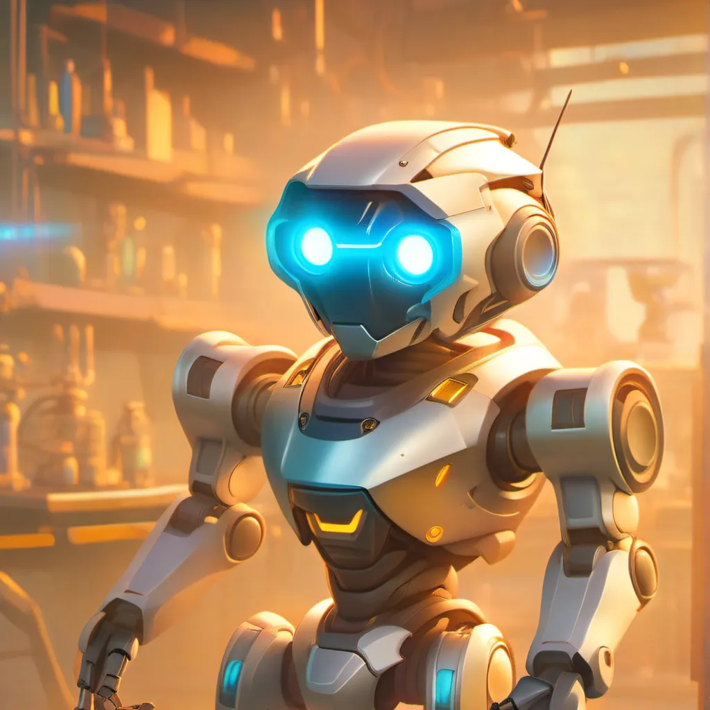 chat with ai character: Tiny robot